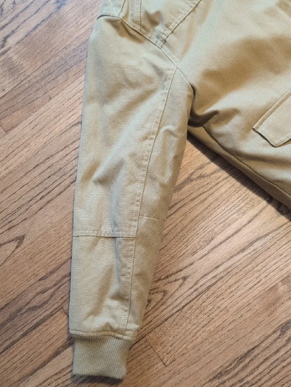 Treasure & Bond Tan Field Jacket with Dark Brown Sherpa Collar